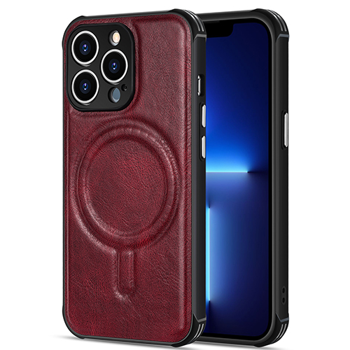 Casing Ponsel Kulit Tahan Jatuh Empat Sudut